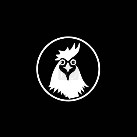 Huhn - hochwertiges Vektor-Logo - Vektor-Illustration ideal für T-Shirt-Grafik