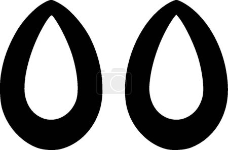 Boucles d'oreilles - logo vectoriel de haute qualité - illustration vectorielle idéale pour t-shirt graphique