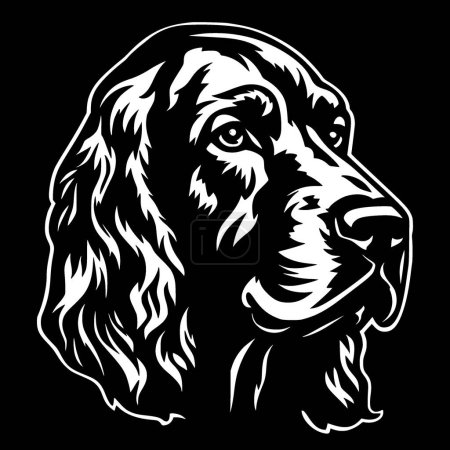 Rhodesian - black and white isolated icon - vector illustration