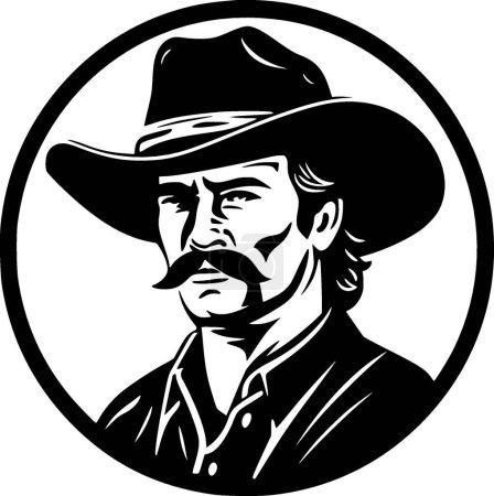 Western - logo vectoriel de haute qualité - illustration vectorielle idéale pour t-shirt graphique