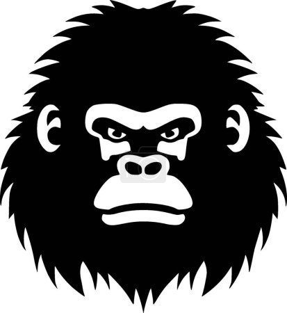 Gorilla - high quality vector logo - vector illustration ideal for t-shirt graphic