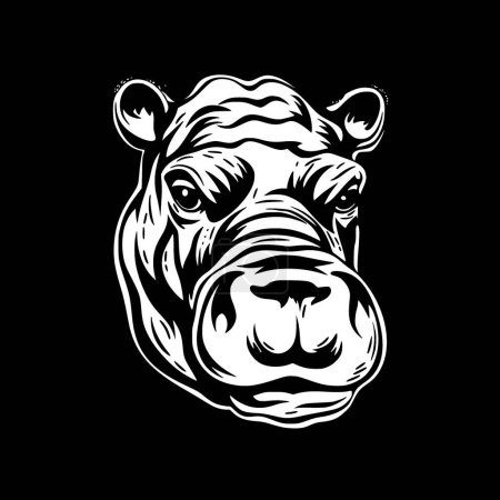 Illustration for Hippopotamus - high quality vector logo - vector illustration ideal for t-shirt graphic - Royalty Free Image
