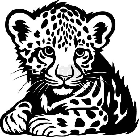 Leopard baby - high quality vector logo - vector illustration ideal for t-shirt graphic