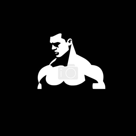 Muscle - silhouette minimaliste et simple - illustration vectorielle