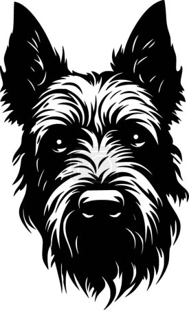 Illustration for Scottish terrier - high quality vector logo - vector illustration ideal for t-shirt graphic - Royalty Free Image