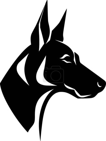 Illustration for Australian kelpie - minimalist and simple silhouette - vector illustration - Royalty Free Image