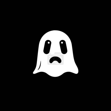 Ghost - minimalistisches und flaches Logo - Vektorillustration