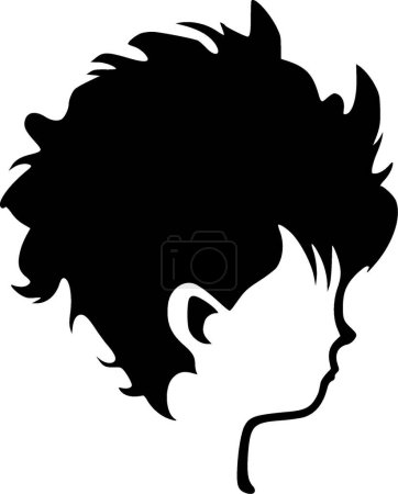Illustration for Hair - high quality vector logo - vector illustration ideal for t-shirt graphic - Royalty Free Image
