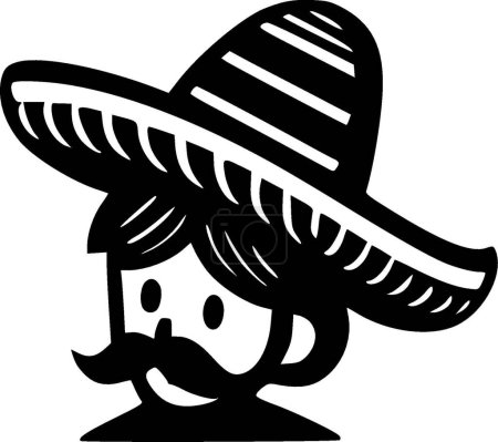 Mexikanische - minimalistische und flache Logo - Vektorillustration
