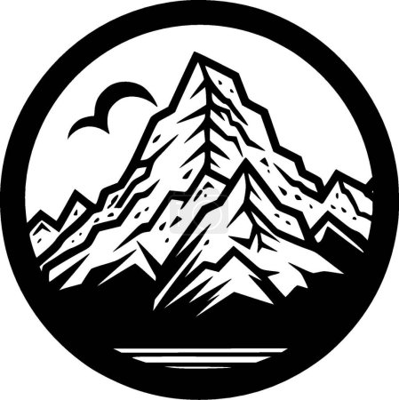 Illustration for Mountains - high quality vector logo - vector illustration ideal for t-shirt graphic - Royalty Free Image
