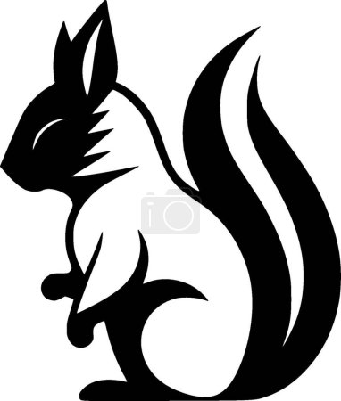 Squirrel - high quality vector logo - vector illustration ideal for t-shirt graphic Poster 708612472