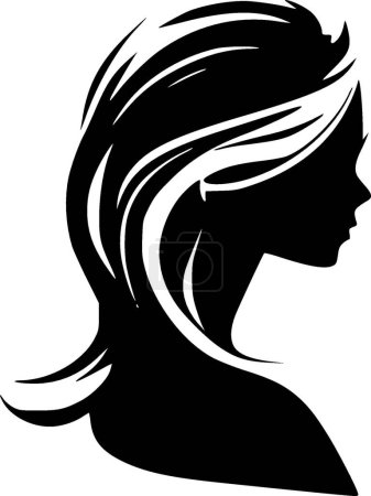 Women - minimalist and flat logo - vector illustration