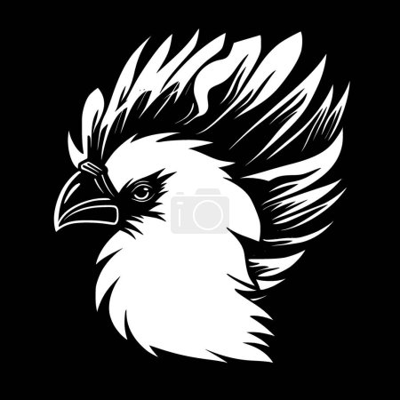 Cockatoo - minimalist and flat logo - vector illustration