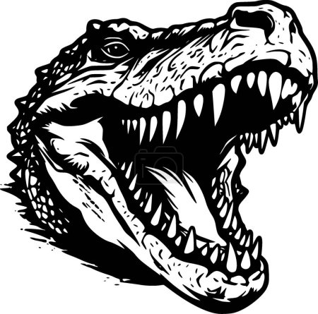 Téléchargez les illustrations : Crocodile - logo vectoriel de haute qualité - illustration vectorielle idéale pour t-shirt graphique - en licence libre de droit