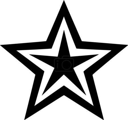 Estrella - logo minimalista y plano - ilustración vectorial