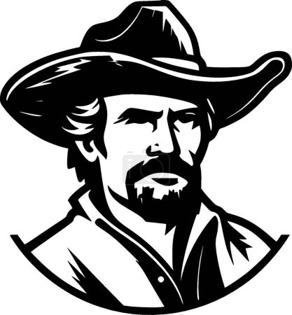 Western - logotipo vectorial de alta calidad - ilustración vectorial ideal para el gráfico de camisetas
