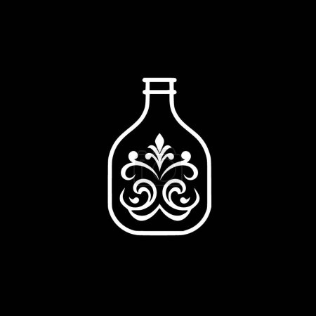 Botella - logotipo vectorial de alta calidad - ilustración vectorial ideal para el gráfico de la camiseta