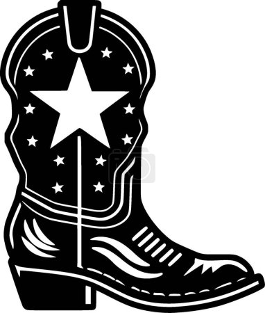 Cowboy boot - high quality vector logo - vector illustration ideal for t-shirt graphic