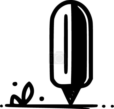 Handwritten - minimalist and flat logo - vector illustration