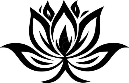 Lotusblume - hochwertiges Vektor-Logo - Vektor-Illustration ideal für T-Shirt-Grafik
