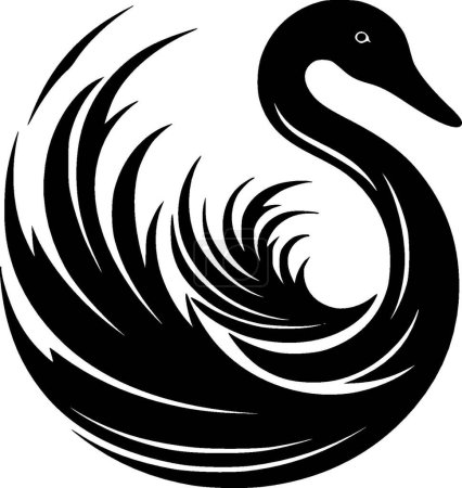 Swan - high quality vector logo - vector illustration ideal for t-shirt graphic