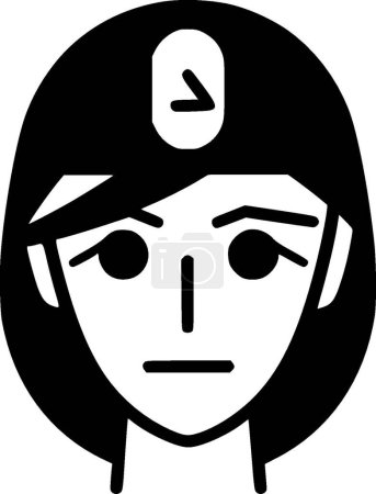 Ilustración de Can - icono aislado en blanco y negro - ilustración vectorial - Imagen libre de derechos