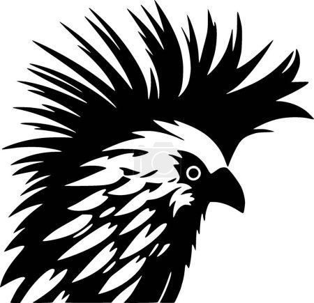 Cockatoo - minimalist and simple silhouette - vector illustration