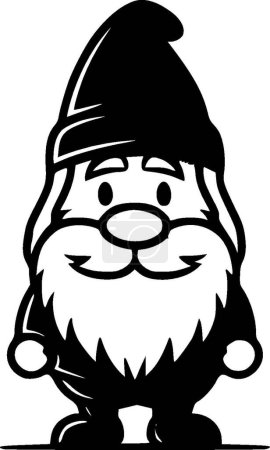 Gnome - minimalistisches und flaches Logo - Vektorillustration
