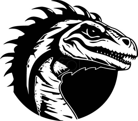 Dragón Komodo - logotipo vectorial de alta calidad - ilustración vectorial ideal para el gráfico de camisetas