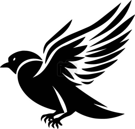 Petrel - minimalist and flat logo - vector illustration
