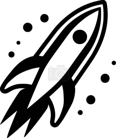 Illustration for Rocket - high quality vector logo - vector illustration ideal for t-shirt graphic - Royalty Free Image
