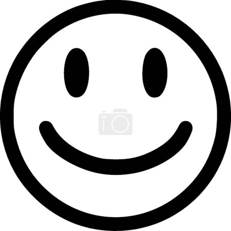Smiley-Gesicht - hochwertiges Vektor-Logo - Vektor-Illustration ideal für T-Shirt-Grafik