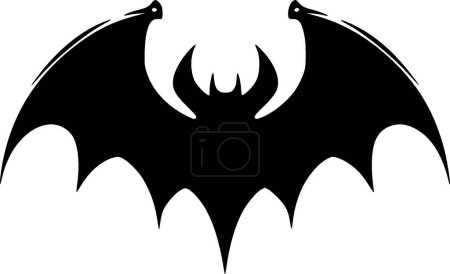 Murciélago - silueta minimalista y simple - ilustración vectorial