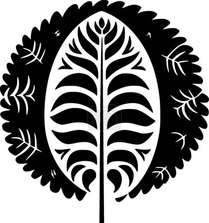 Boho - minimalistisches und flaches Logo - Vektorillustration