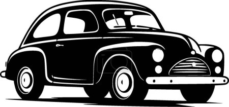 Car - minimalist and flat logo - vector illustration