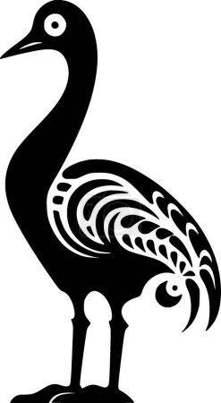 Dodo - silhouette minimaliste et simple - illustration vectorielle