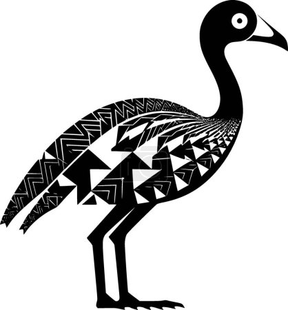 Dodo - silhouette minimaliste et simple - illustration vectorielle