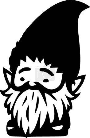 Gnomes - minimalist and simple silhouette - vector illustration
