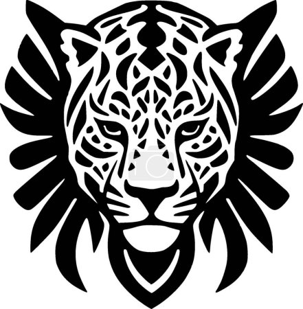 Leopardo - logotipo vectorial de alta calidad - ilustración vectorial ideal para el gráfico de camisetas