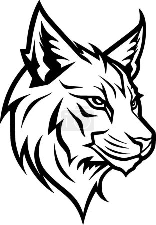 Téléchargez les illustrations : Lynx - logo vectoriel de haute qualité - illustration vectorielle idéale pour t-shirt graphique - en licence libre de droit