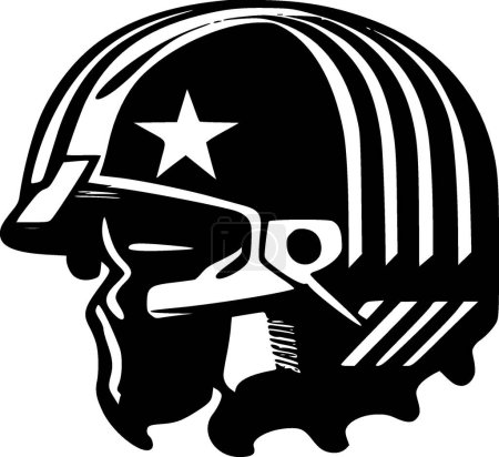 Militar - logotipo vectorial de alta calidad - ilustración vectorial ideal para el gráfico camiseta