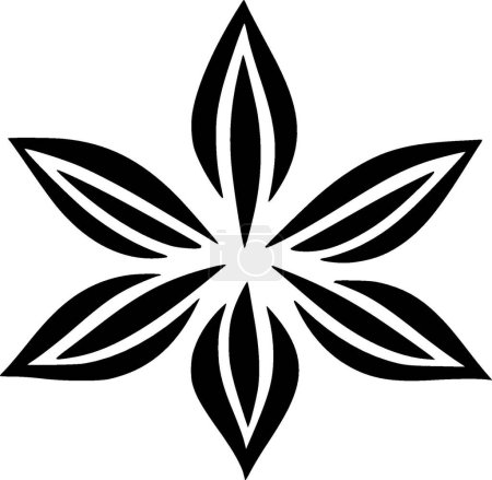 Estrella de mar - silueta minimalista y simple - ilustración vectorial