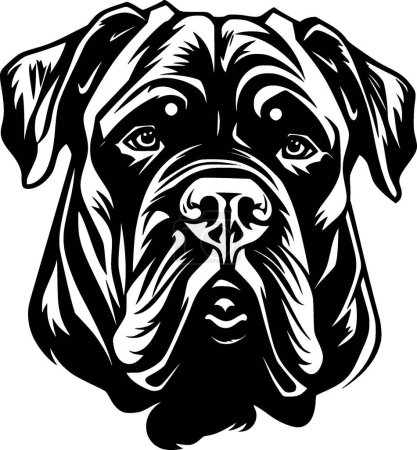 Cane corso - high quality vector logo - vector illustration ideal for t-shirt graphic