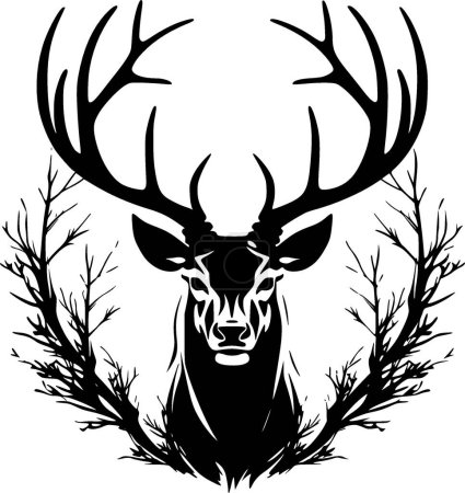 Elk - high quality vector logo - vector illustration ideal for t-shirt graphic