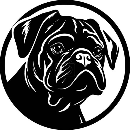 Illustration for Pug - high quality vector logo - vector illustration ideal for t-shirt graphic - Royalty Free Image