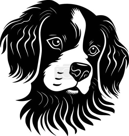 Terrier - minimalistisches und flaches Logo - Vektorillustration