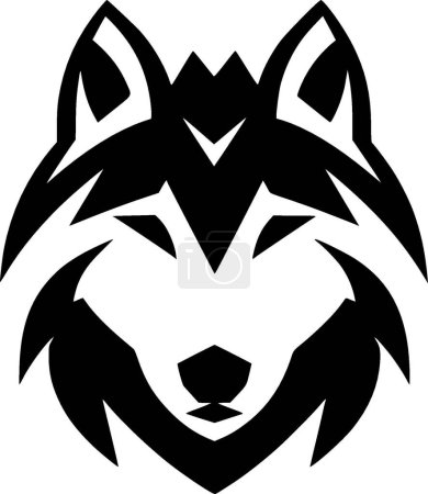 Lobo - logotipo vectorial de alta calidad - ilustración vectorial ideal para el gráfico camiseta