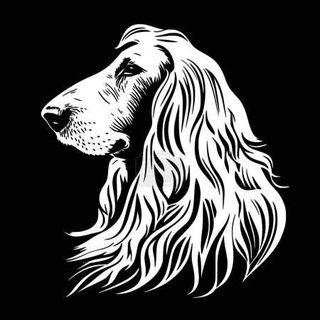 Afghan hound - high quality vector logo - vector illustration ideal for t-shirt graphic