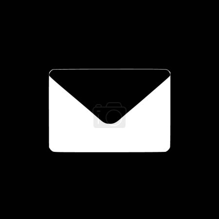 Envelope - minimalist and simple silhouette - vector illustration