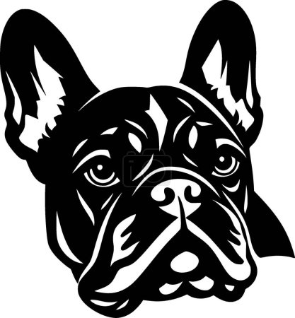 Ilustración de Bulldog francés - logotipo vectorial de alta calidad - ilustración vectorial ideal para gráfico camiseta - Imagen libre de derechos